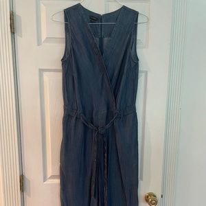 Talbots chambray denim jumpsuit